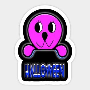 Cute & Funny Halloween Monster Design 🎃👻😄 Sticker